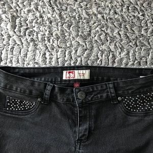 Studded Black Skinny Jeggings (15)